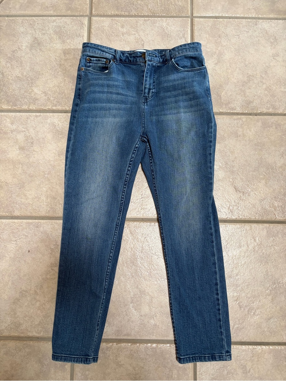 POPSUGAR Two-Tone Blue Denim Jeans